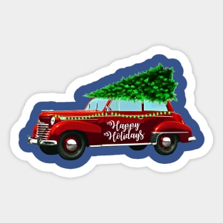 Merry Christmas Holidays Car Sticker